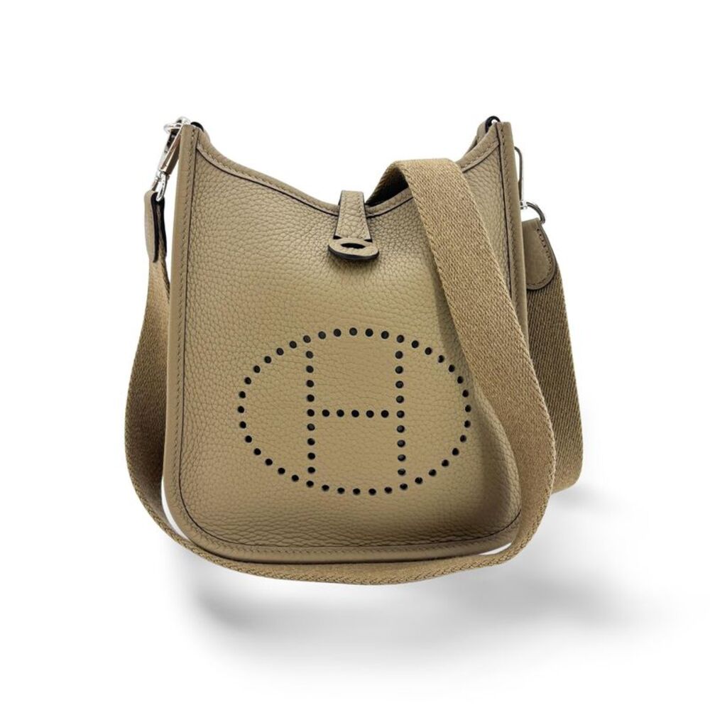 Hermès Evelyne 16 TPM Clemence Etoupe Silver Hardware